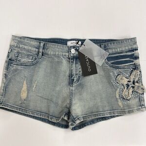Outcast MIMMI SHORT DENIM BLUE VINTAGE NWT
